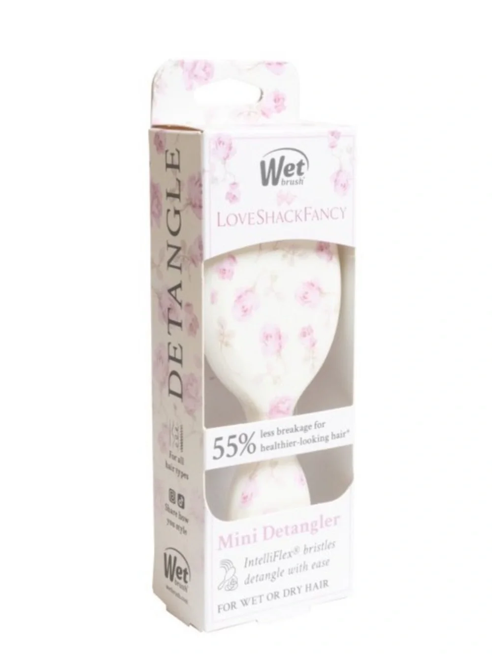 LoveShackFancy x Target - WetBrush Ribbon Rosa Mini OG Detangler Sterling Dusk